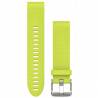 Bracelet Silicone QuickFit for Watch Garmin Fenix 5S - Yellow